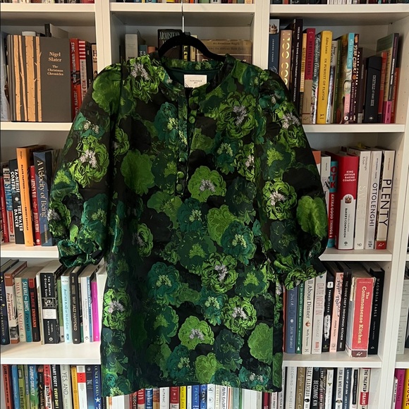 Tuckernuck Pomander Place Green Floral Long Sleeve Dress - Picture 2 of 4